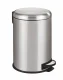 WENKO LEMAN Mülleimer 20 Liter, Silber, Easy Close, Edelstahl