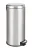WENKO LEMAN Mülleimer 30 Liter, Silber, Easy Close, Edelstahl