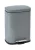WENKO LENO Kosmetikeimer 5 Liter, Grau, Easy-Close, lackierter Stahl, Absenkautomatik