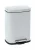 WENKO LENO Kosmetikeimer 5 Liter, Weiß, Easy-Close, lackierter Stahl, Absenkautomatik