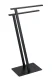 WENKO LIRIO Handtuchhalter, Schwarz matt, stehend