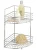 WENKO MILANO Dusch Eckablage, Chrom, mit 2 Etagen