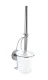 WENKO MILAZZO WC-Garnitur, Chrom,  Befestigen ohne bohren, Vacuum-Loc®