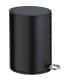 WENKO MONZA Kosmetikeimer 3 Liter, Schwarz matt, Easy Close