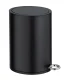 WENKO MONZA Kosmetikeimer 3 Liter, Schwarz matt, Easy Close