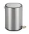 WENKO MONZA Kosmetikeimer 3 Liter, Silber glänzend, Easy Close, Edelstahl