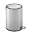 WENKO MONZA Kosmetikeimer 3 Liter, Silber matt, Easy Close, Edelstahl