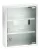 WENKO Medikamentenschrank 30 cm breit, Silber, 3 Fächer