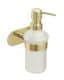 WENKO OREA Seifenspender 200 ml, Gold matt, Edelstahl rostfrei, Turbo Loc