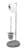 WENKO PEBBLE STONE Toilettenpapierhalter, Grau, mit WC-Garnitur, stehend