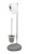 WENKO PEBBLE STONE Toilettenpapierhalter, Grau, mit WC-Garnitur, stehend