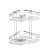 WENKO PREMIUM Dusch Eckablage, Chrom, 2 Etagen, Edelstahl rostfrei