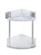 WENKO QUADRO Dusch Eckablage, 2 Etagen Quadro, Edelstahl, Befestigen ohne bohren, Vacuum-Loc®