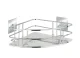 WENKO QUADRO Dusch Eckablage, rostfrei, Befestigen ohne bohren, Turbo-Loc®