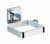 WENKO QUADRO Fönhalter, Edelstahl, Befestigen ohne bohren, Vacuum-Loc®