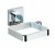 WENKO QUADRO Fönhalter, Edelstahl, Befestigen ohne bohren, Vacuum-Loc®