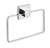 WENKO QUADRO Handtuchhalter, Edelstahl, Befestigen ohne bohren, Vacuum-Loc®