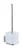 WENKO QUADRO WC-Garnitur, Weiß, Edelstahl, Befestigen ohne bohren, Vacuum-Loc®
