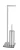 WENKO RECCO WC-Garnitur, Silber, Edelstahl, mit Toilettenpapierhalter, stehend
