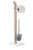 WENKO SAMONA Toilettenpapierhalter, Braun, mit WC-Garnitur, stehend