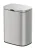 WENKO SARE Kosmetikeimer 5 Liter, Silber matt, mit Absenkautomatik, zur Wandmontage