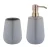 WENKO SIRMIONE Accessoire Set, Blau, Zahnputzbecher, Seifenspender, Keramik