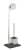 WENKO SLATE ROCK Toilettenpapierhalter, Chrom/Grau, mit WC-Garnitur, stehend