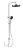 WENKO SOFTWATER Duschsystem, Chrom/Grau