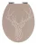 WENKO STAG WC-Sitz, Beige, MDF/Bambus