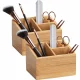 WENKO TERRA Organizer, Braun, 3 Fächer, 2er Set, Bambus