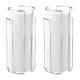WENKO Toilettenpapier-Ersatzrollenhalter Chrom, 2er Set, für 3 Rollen