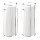 WENKO Toilettenpapier-Ersatzrollenhalter Chrom, 2er Set, für 3 Rollen