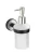 WENKO UDINE Seifenspender 200 ml, Schwarz/Silber, Edelstahl rostfrei, UV-Loc