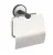 WENKO UDINE Toilettenpapierhalter, Chrom/Schwarz, mit Deckel, UV-Loc