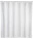 WENKO UNI Duschvorhang 120 x 200 cm, Weiß, Polyester, waschbar