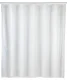 WENKO UNI Duschvorhang 120 x 200 cm, Weiß, Polyester, waschbar
