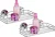 WENKO VACUUM LOC Duschablage, Chrom, 2er Set, Befestigen ohne bohren