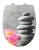WENKO WATER LILY WC-Sitz, Grau, Thermoplast