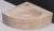 Waschbecken Naturstein TURINO (30 cm) Travertin, mit Hahnloch, 100367